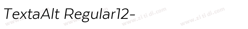 TextaAlt Regular12字体转换